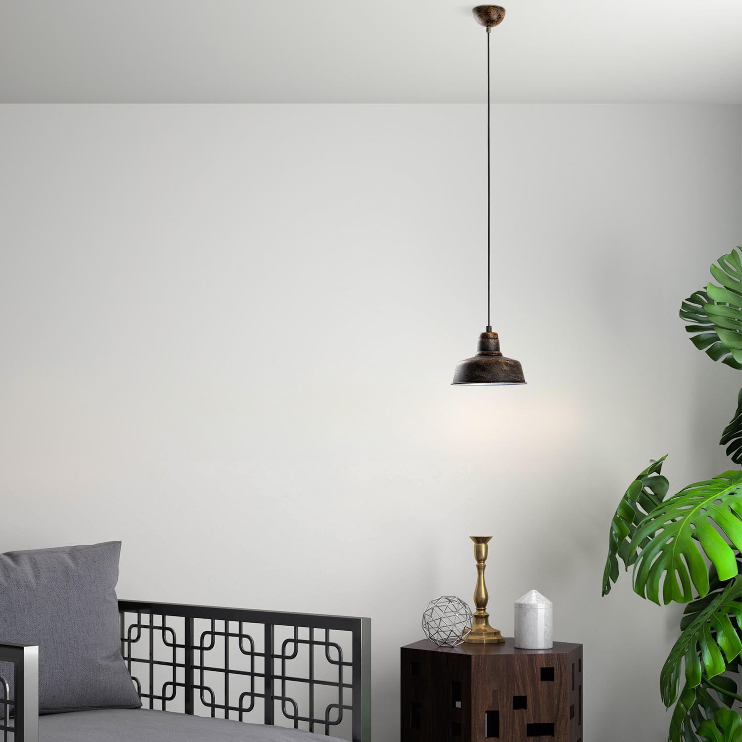 Entdecken Sie die elegante MEMATI Pendelleuchte von Opviq. Ihr antikes Design und die verstellbare Höhe machen sie zum perfekten Blickfang für jeden Raum.