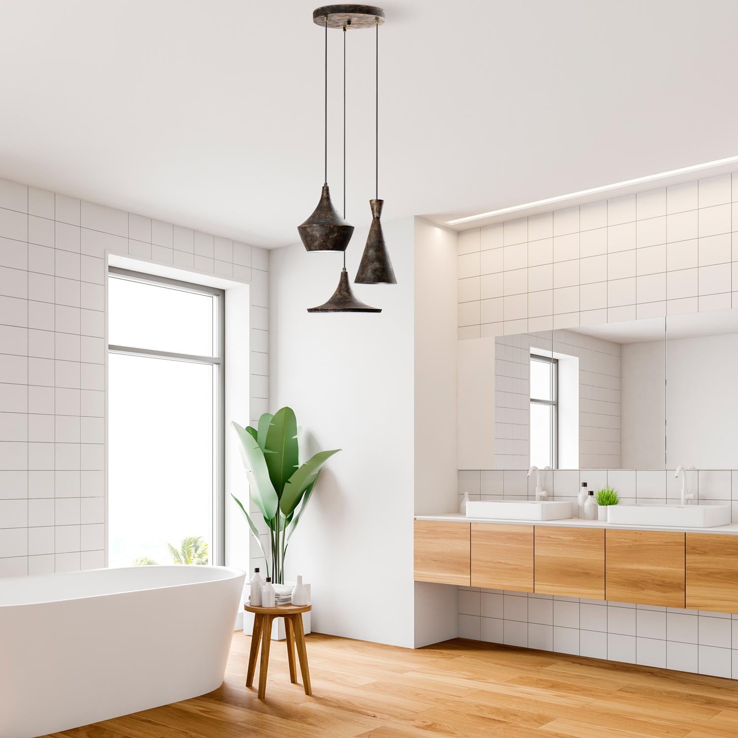 Verleihen Sie Ihrem Raum mit der TOM Pendelleuchte von Opviq in Antiquation einen Hauch von Vintage-Eleganz und schaffen Sie eine einladende Atmosphäre.