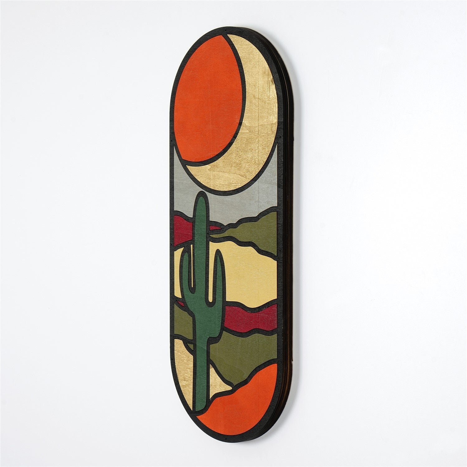 Verleihen Sie Ihrem Zuhause mit der ART059 Wanddeko von Wallity einen Hauch von Stil. Dieses handgefertigte, mehrfarbige Holzdesign ist die perfekte Ergänzung für jedes Interieur.