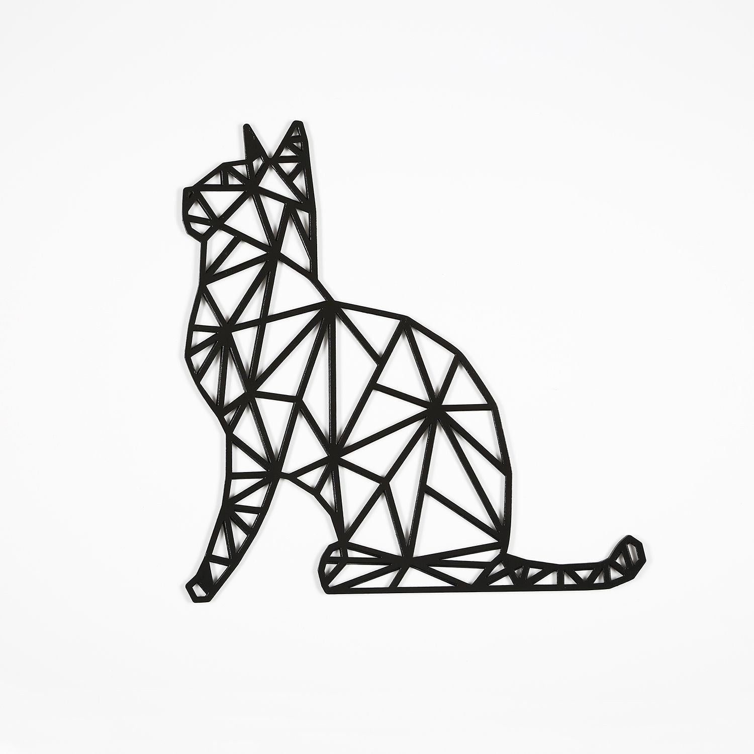 Verleihen Sie Ihrem Zuhause mit der schwarzen Wanddeko MTK013 v2 von Wallity einen modernen Akzent. Hochwertiges MDF, elegantes Design.