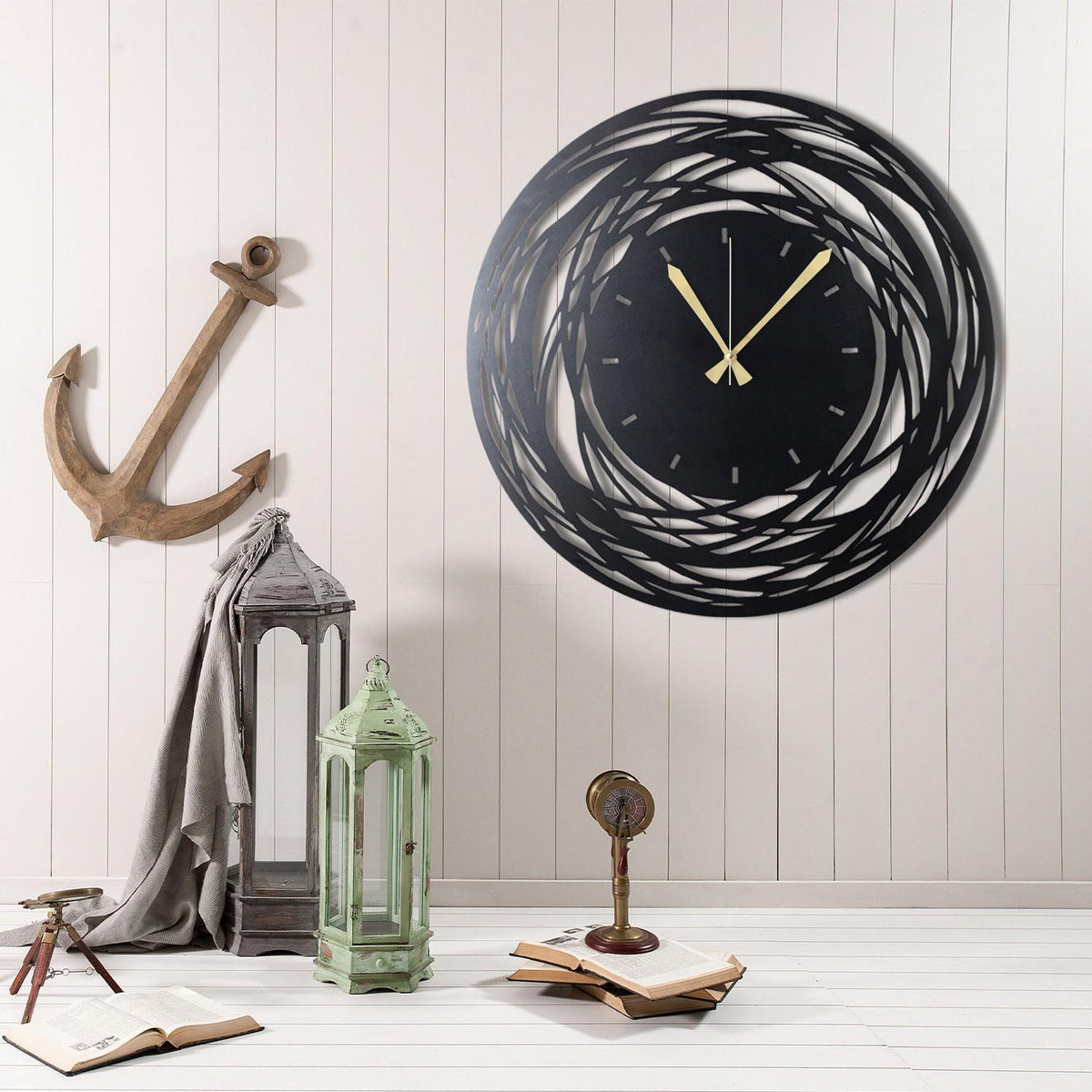 WATCH Wanduhr - Schwarz in Schwarz präsentiert im Onlineshop von KAQTU Design AG. Wanduhr ist von Wallity