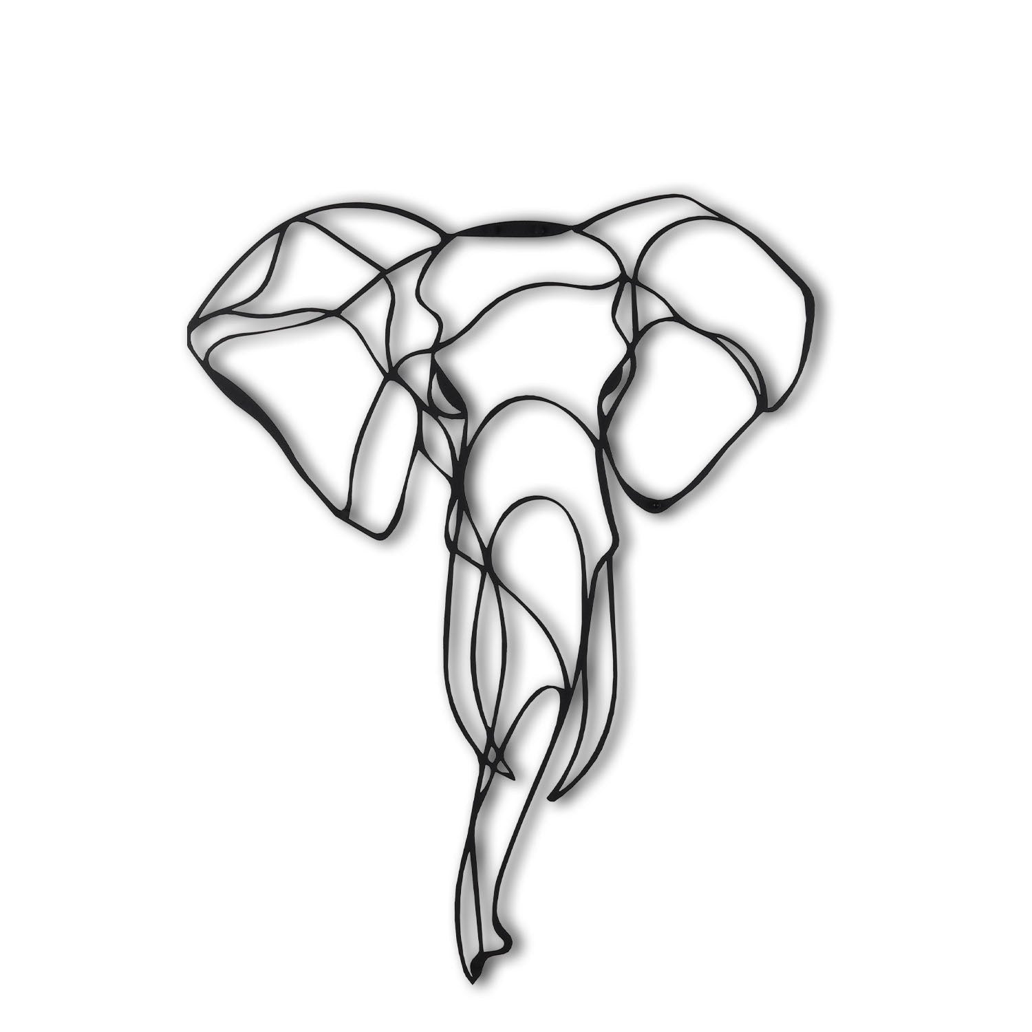 Gestalten Sie Ihre Wände neu mit der stilvollen Elephant 2 Wanddeko von Wallity. Aus robustem Metall, vereint sie Eleganz und Langlebigkeit.