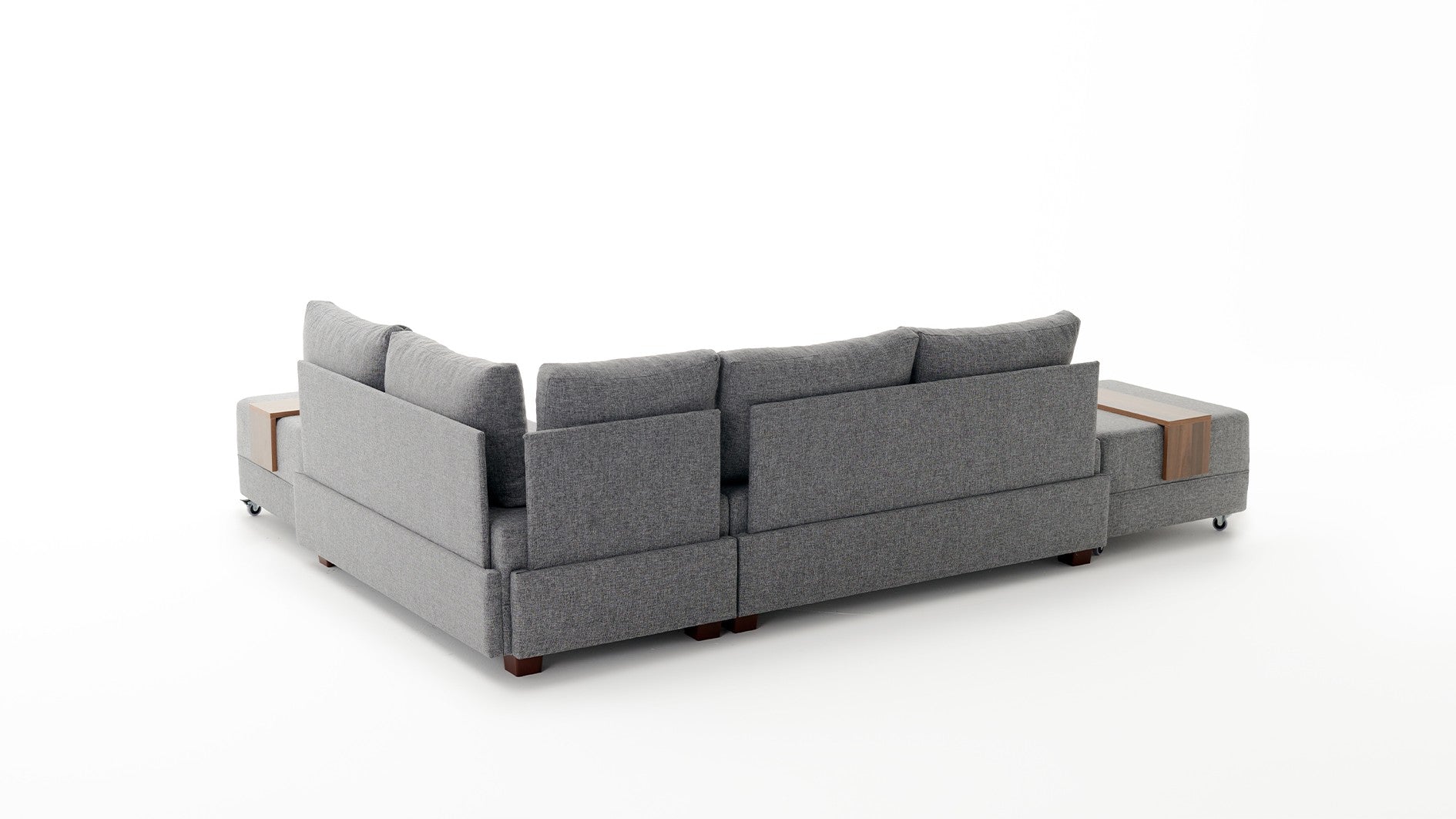 Entdecken Sie das Fly Corner Sofa Bed Right in Grau von Atelier Del Sofa – die perfekte Kombination aus Stil und Funktionalität für Ihr Zuhause!