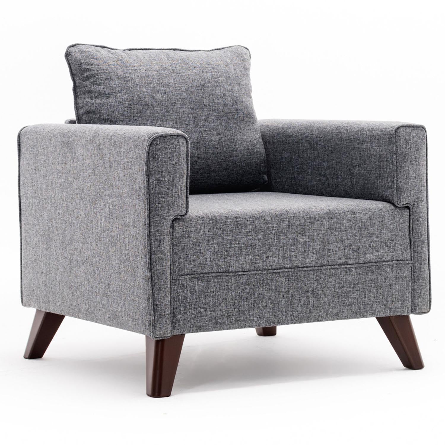 Bella Armchair - Gey in Grau präsentiert im Onlineshop von KAQTU Design AG. Modulares Sofa ist von Atelier Del Sofa