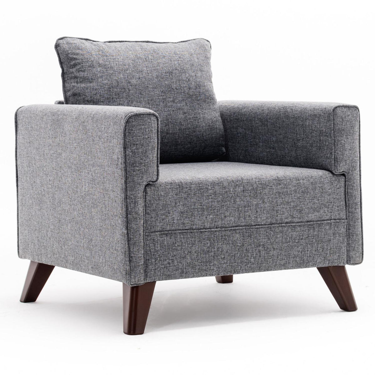 Bella Armchair Modulares Sofa - Grau in Grau präsentiert im Onlineshop von KAQTU Design AG. Sessel mit Armlehnen ist von Atelier Del Sofa
