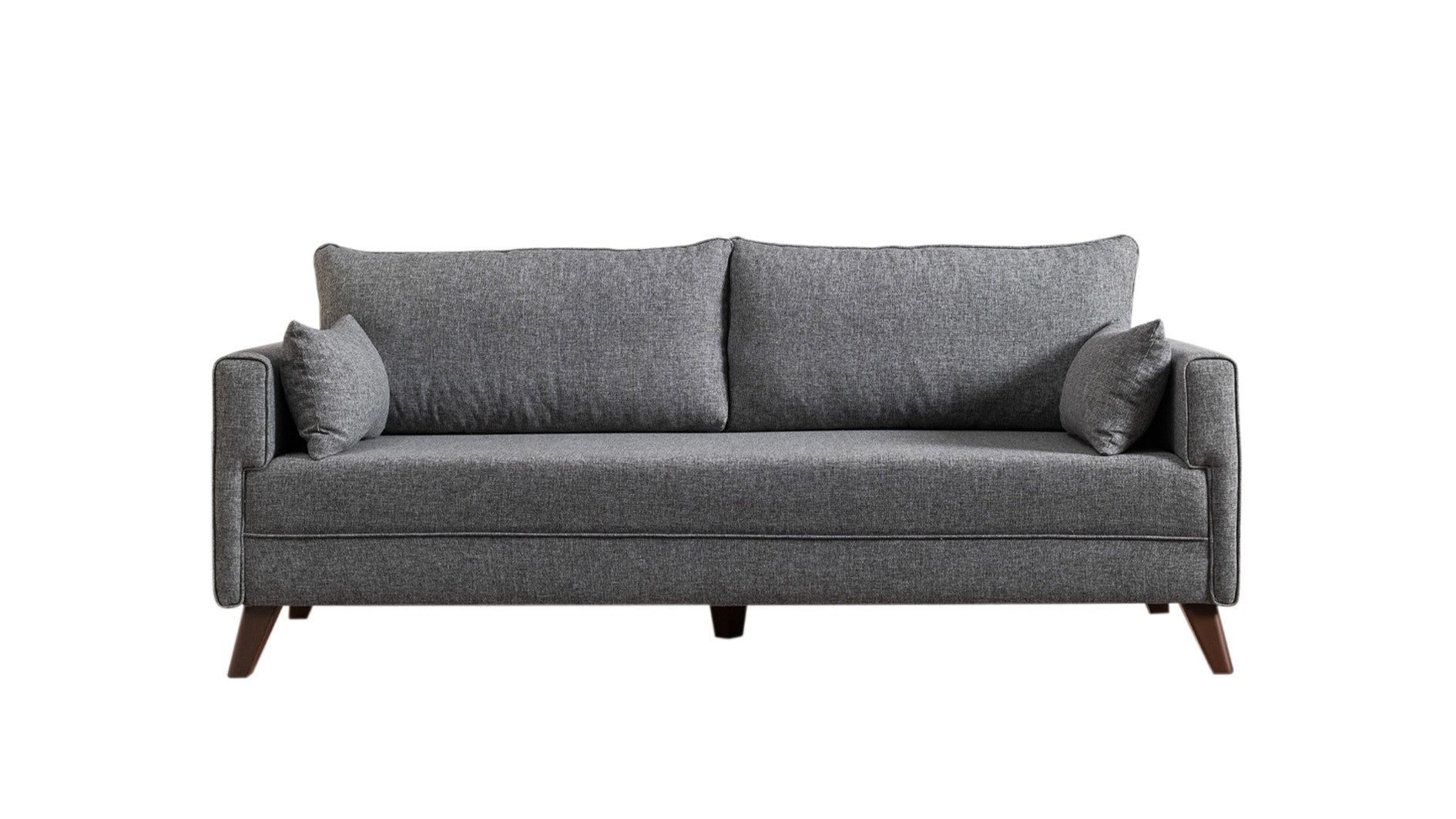Entdecken Sie das Bella Sofa Bed in stilvollem Grau von Atelier Del Sofa – ein vielseitiges 3-Sitzer Schlafsofa, das Komfort und Eleganz vereint.