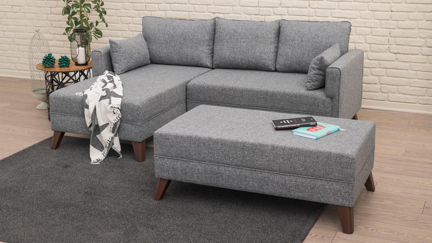 Entdecken Sie das Bella Corner Sofa Left 2 Bettsofa in Grau – stilvoll, platzsparend und ideal für gemütliche Übernachtungen in Ihrem Wohnraum.