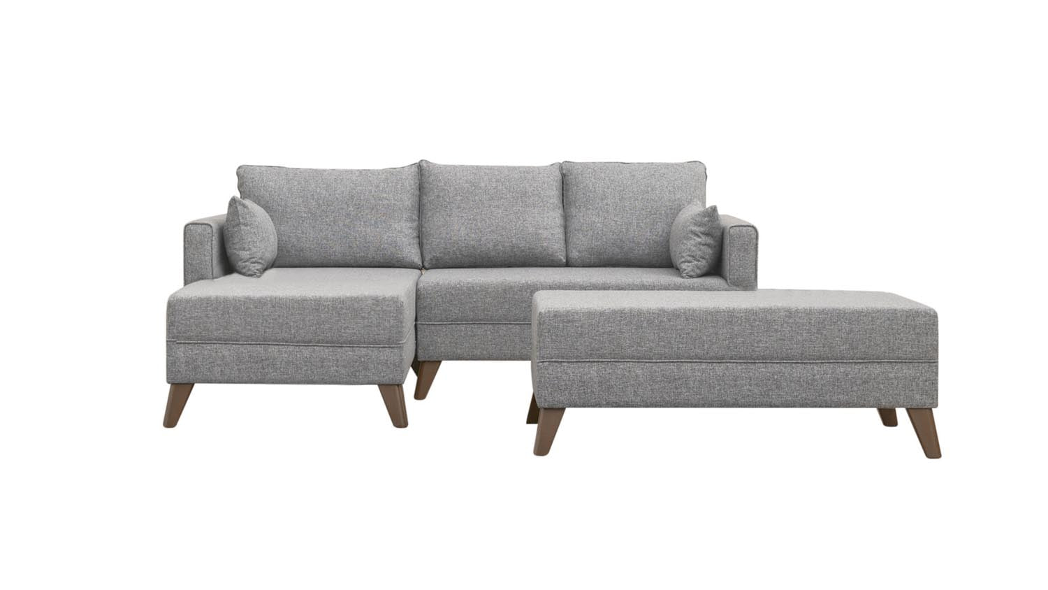Erleben Sie das Bella Corner Sofa Left 2 Bettsofa in stilvollem Grau – die perfekte Kombination aus modernem Design, Komfort und Funktionalität für Ihr Zuhause.