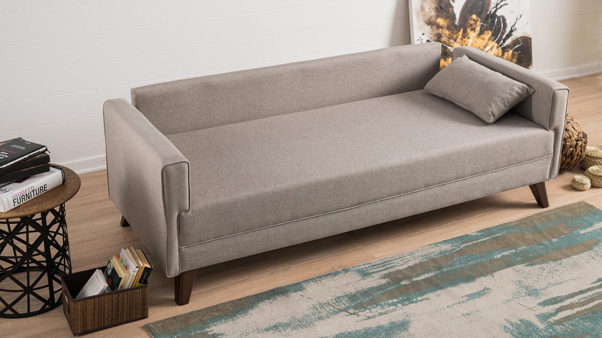 Bella Sofa For 3 Pr 3er Sofa - Sahne in Sahne präsentiert im Onlineshop von KAQTU Design AG. 3er Sofa ist von Atelier Del Sofa