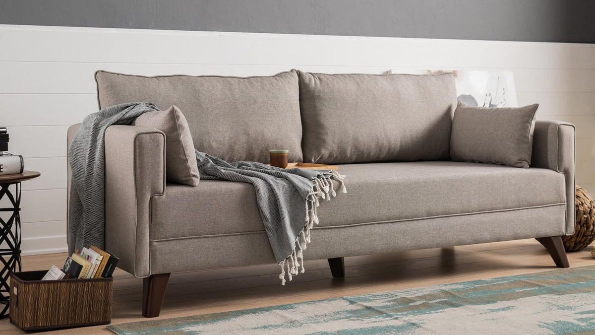 Bella Sofa Bed Bettsofa - Sahne in Sahne präsentiert im Onlineshop von KAQTU Design AG. Bettsofa ist von Atelier Del Sofa