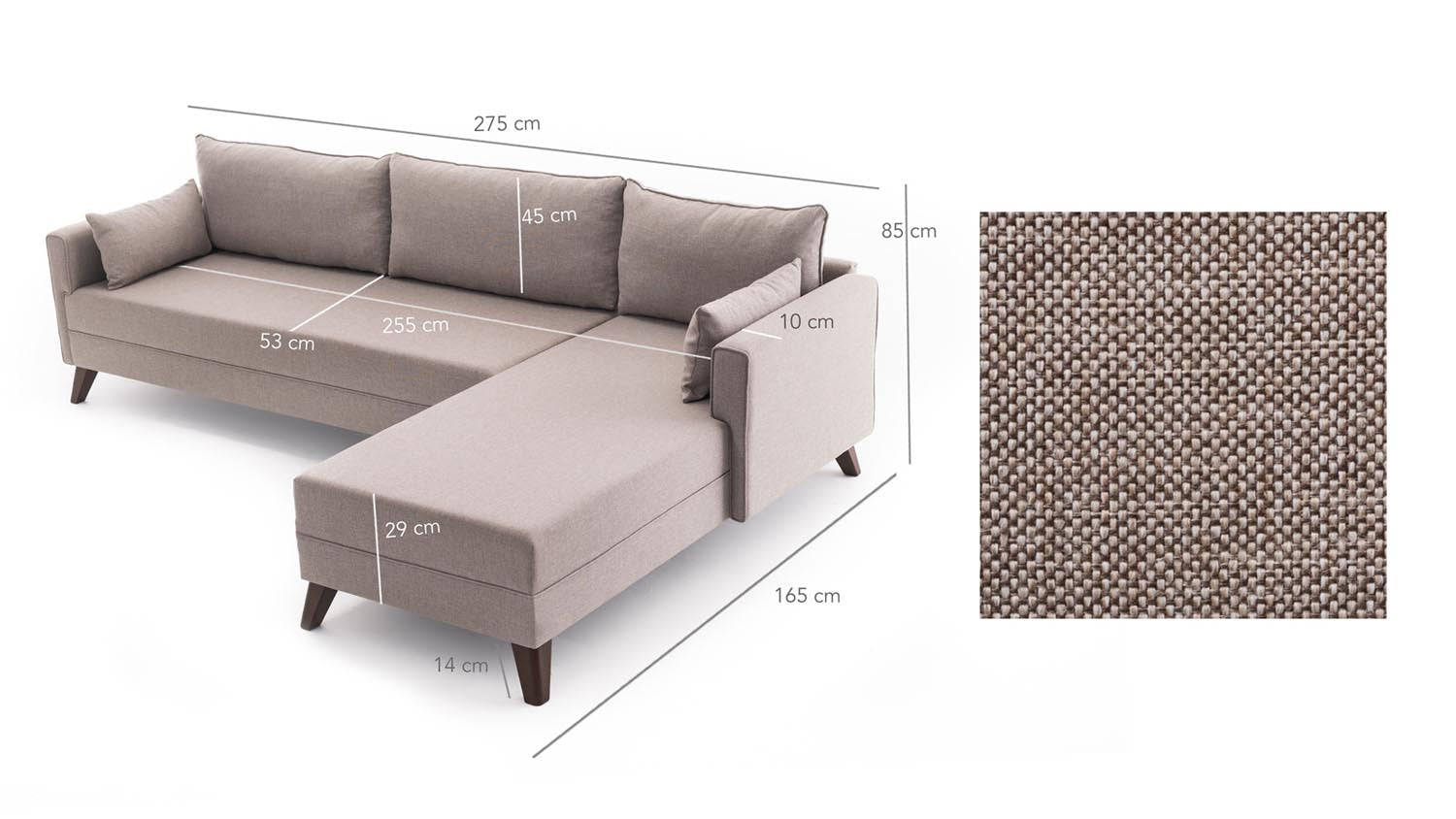 Entdecken Sie das Bella Corner Sofa Right 1 in Sahne – Ihr neues Highlight für eleganten Komfort und modernes Design im Wohnzimmer.