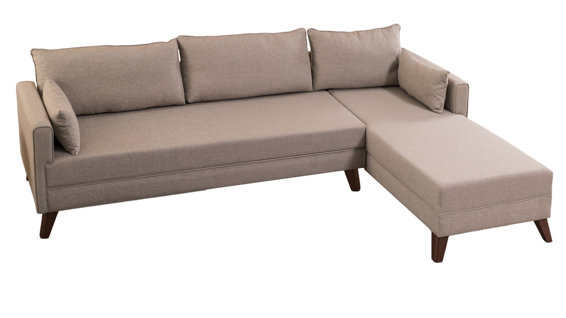 Entdecken Sie das Bella Corner Sofa Right 1 in Sahne – Ihr stilvolles Ecksofa für modernen Komfort und pflegeleichte Eleganz.