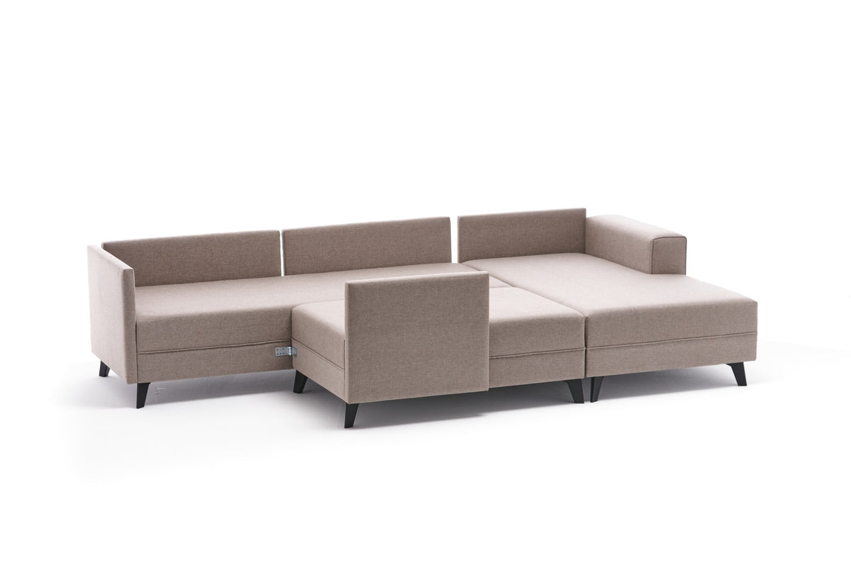 Efsun Bettsofa - Sahne in Sahne präsentiert im Onlineshop von KAQTU Design AG. Bettsofa links ist von Atelier Del Sofa