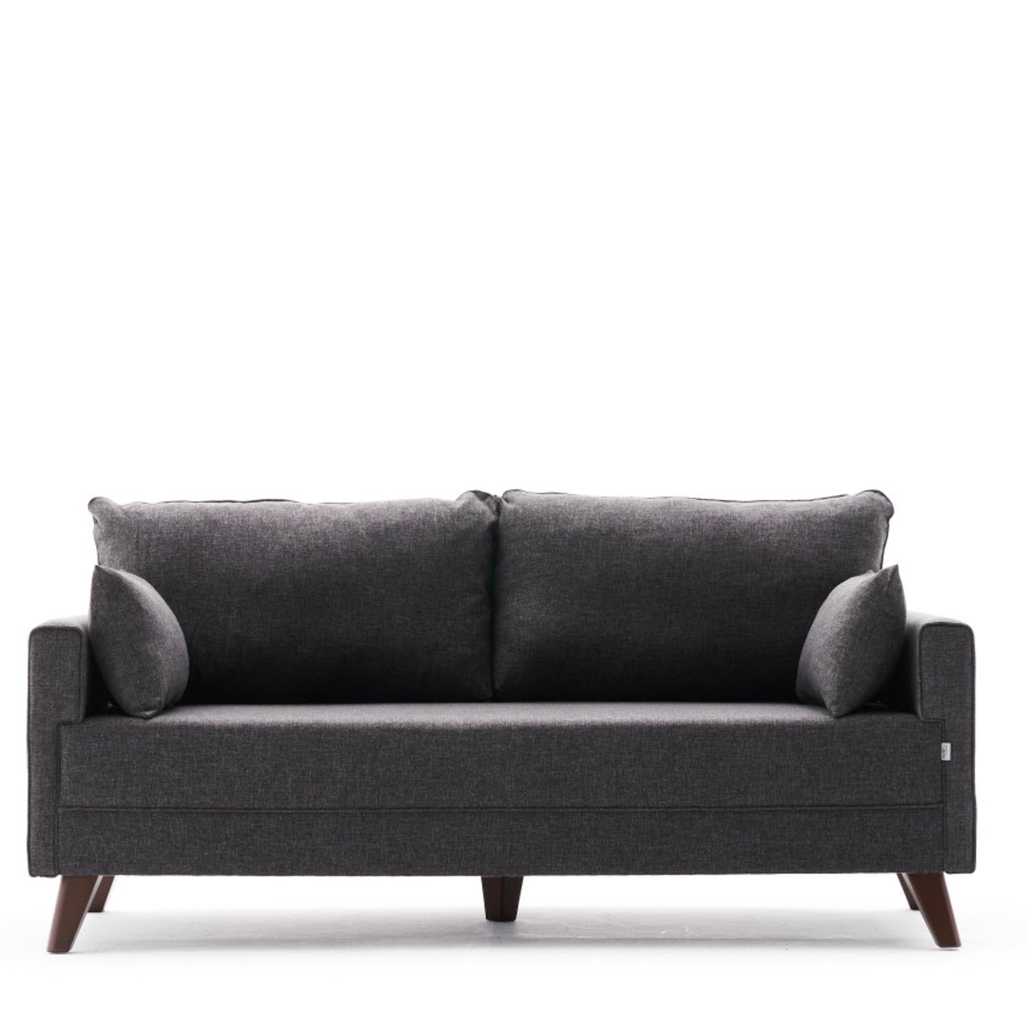 Bella Sofa For 2 Pr - Anthracite in Anthrazit präsentiert im Onlineshop von KAQTU Design AG. 2er Sofa ist von Atelier Del Sofa