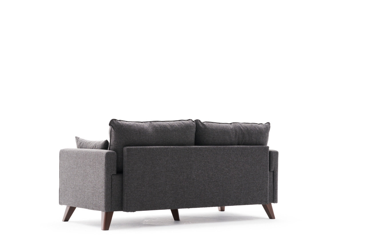 Genießen Sie stilvollen Komfort mit dem Bella 2-Sitzer Sofa in Anthrazit. Perfekt für entspannte Momente und elegante Wohnräume.