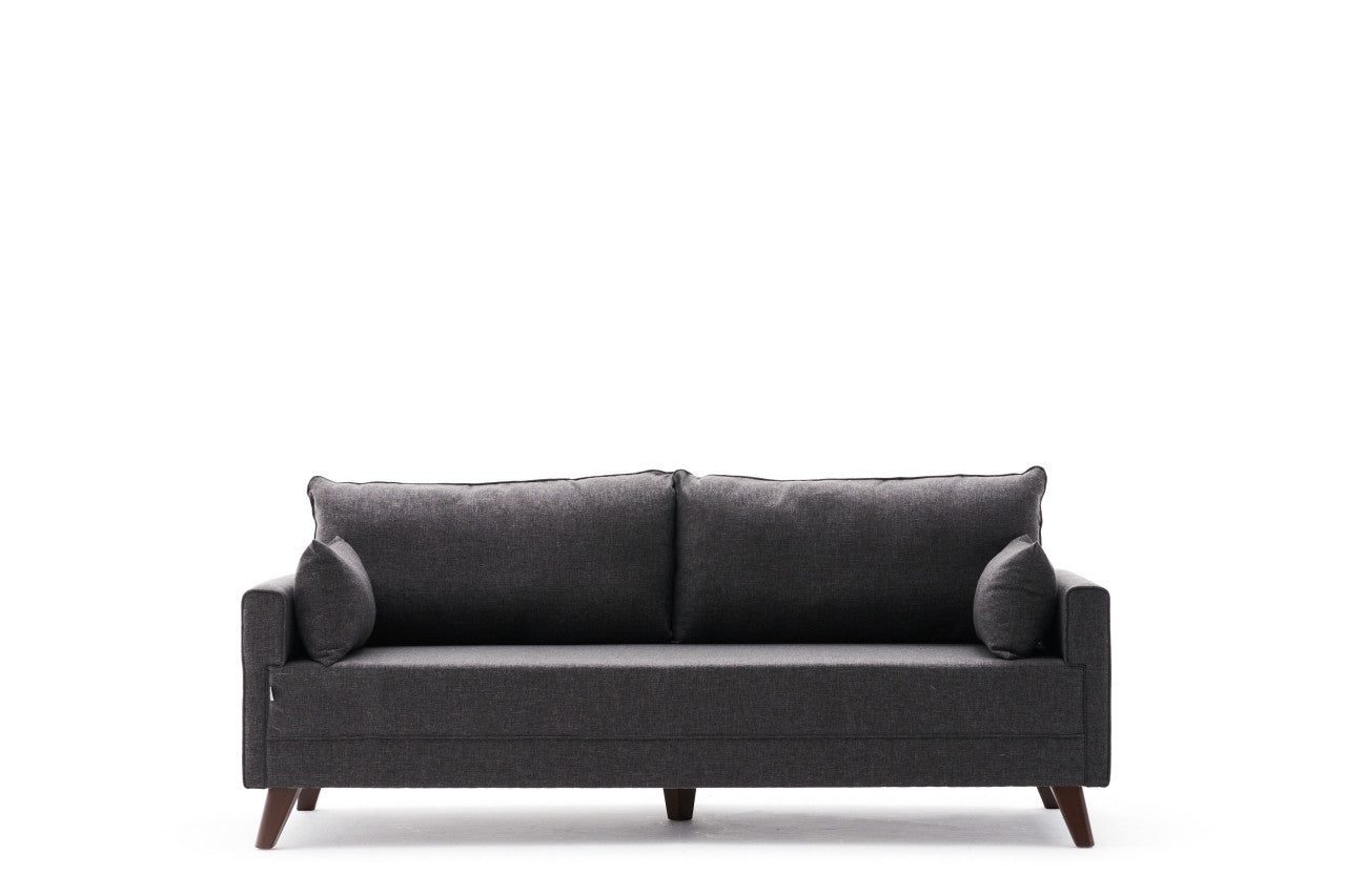 Bella Sofa For 3 Pr - Anthracite in Anthrazit präsentiert im Onlineshop von KAQTU Design AG. 3er Sofa ist von Atelier Del Sofa