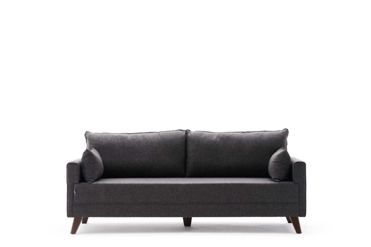 Bella Sofa For 3 Pr 3er Sofa - Anthrazit in Anthrazit präsentiert im Onlineshop von KAQTU Design AG. 3er Sofa ist von Atelier Del Sofa