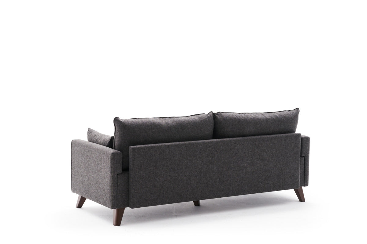 Bella Sofa For 3 Pr 3er Sofa - Anthrazit in Anthrazit präsentiert im Onlineshop von KAQTU Design AG. 3er Sofa ist von Atelier Del Sofa