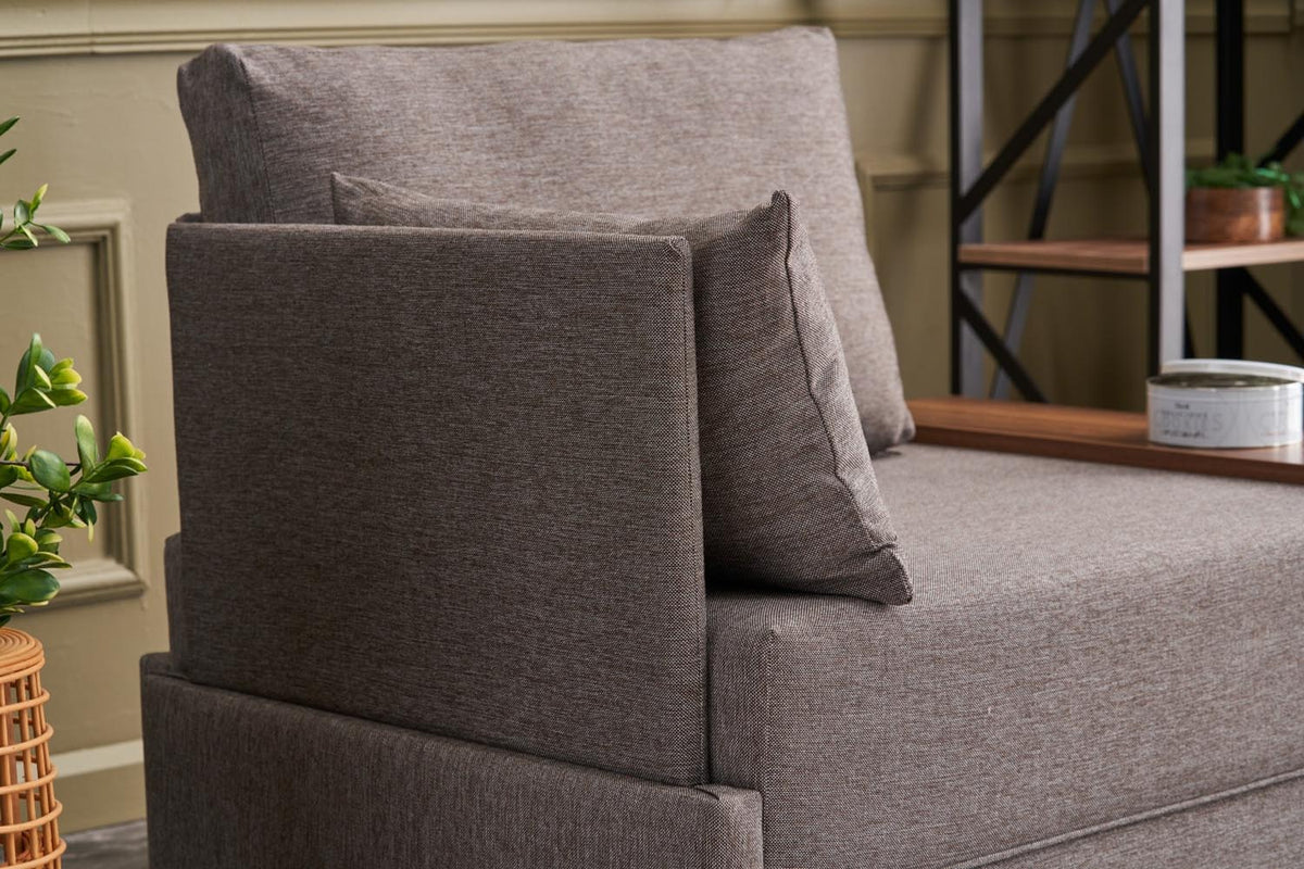 Fly Left Modulares Sofa - Braun in Braun präsentiert im Onlineshop von KAQTU Design AG. Modulares Sofa ist von Atelier Del Sofa