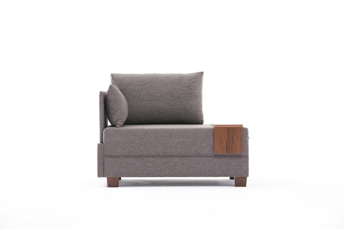 Fly Left Modulares Sofa - Braun in Braun präsentiert im Onlineshop von KAQTU Design AG. Modulares Sofa ist von Atelier Del Sofa