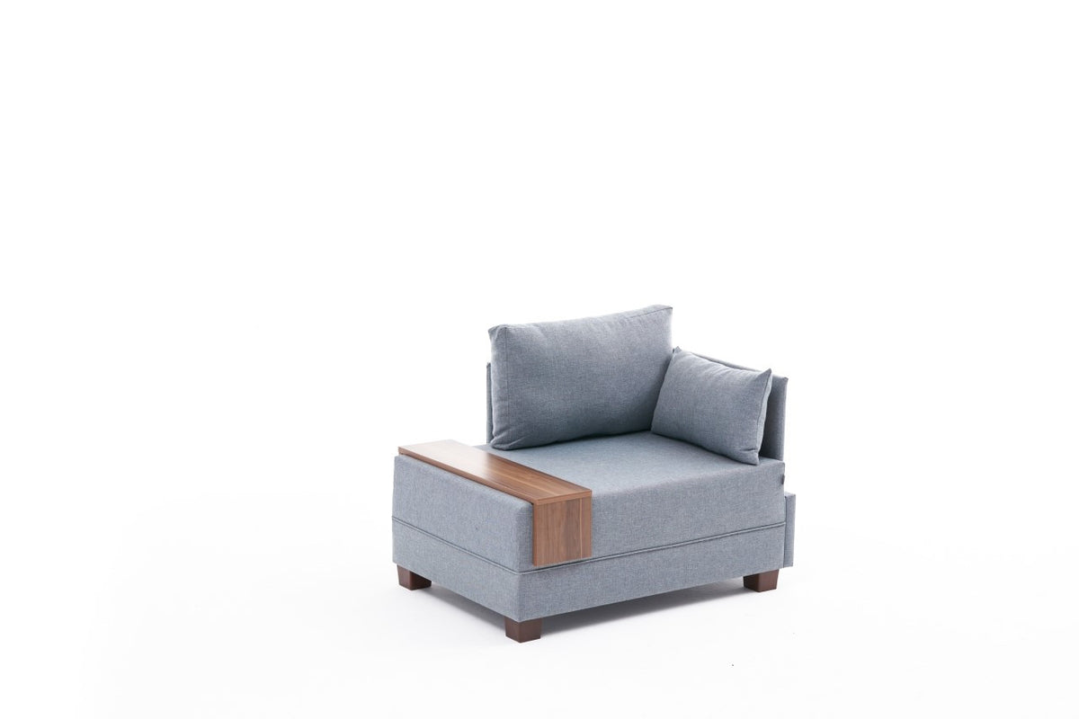 Fly Right Modulares Sofa - Blau in Blau präsentiert im Onlineshop von KAQTU Design AG. Modulares Sofa ist von Atelier Del Sofa