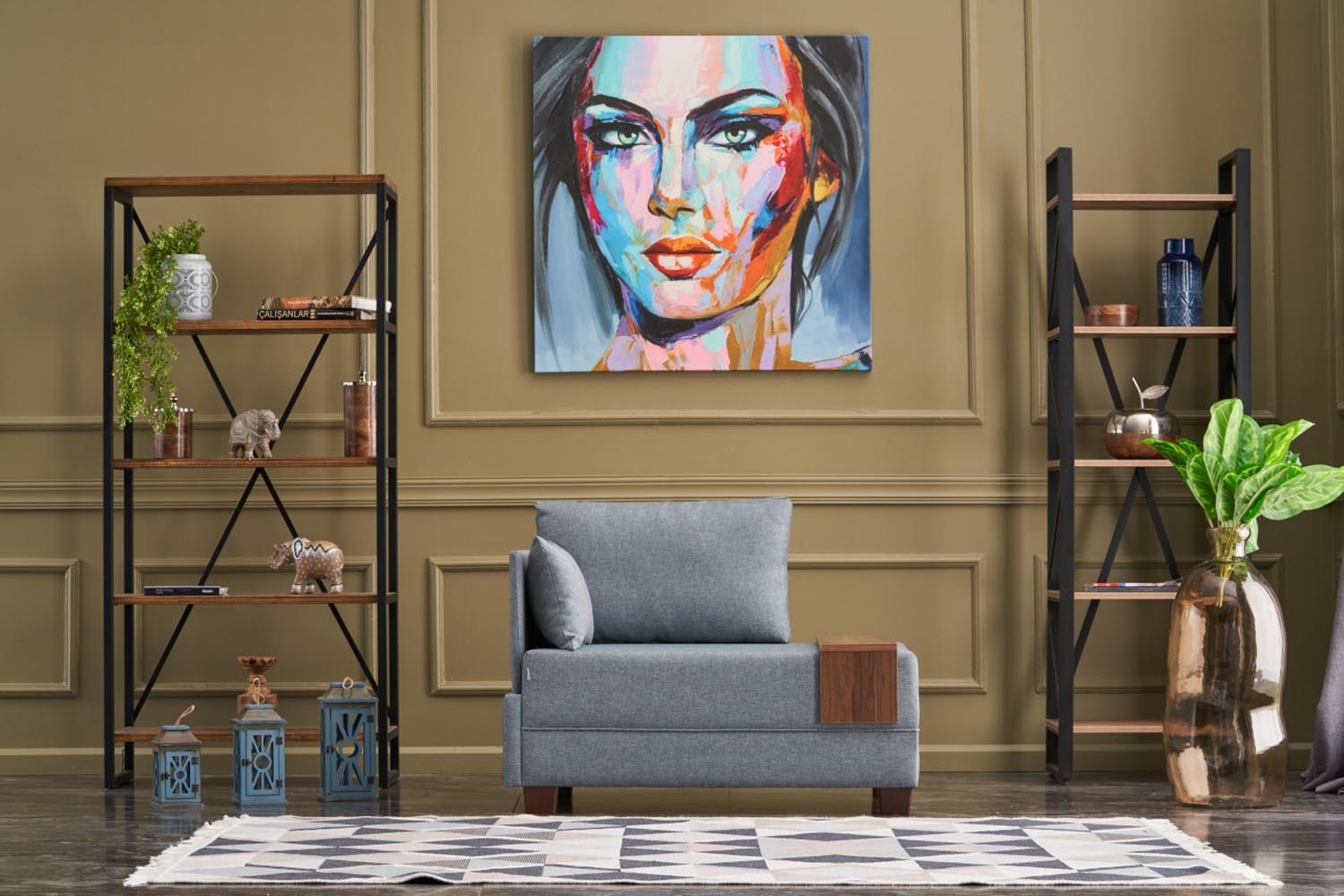 Entdecken Sie das Fly Left Modulares Sofa in Blau von Atelier Del Sofa – ein stilvolles 1-Sitz-Sofa, das Komfort und Eleganz vereint.