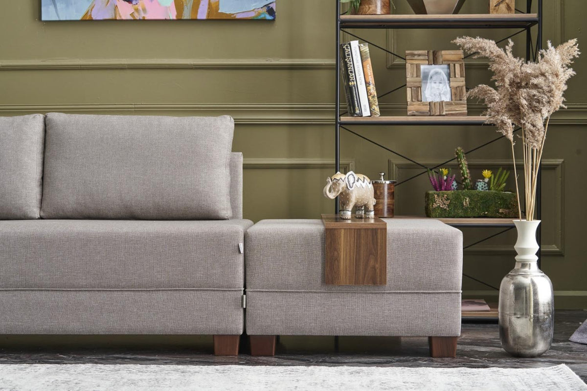 Fly Left Bettsofa - Sahne in Sahne präsentiert im Onlineshop von KAQTU Design AG. Bettsofa links ist von Atelier Del Sofa