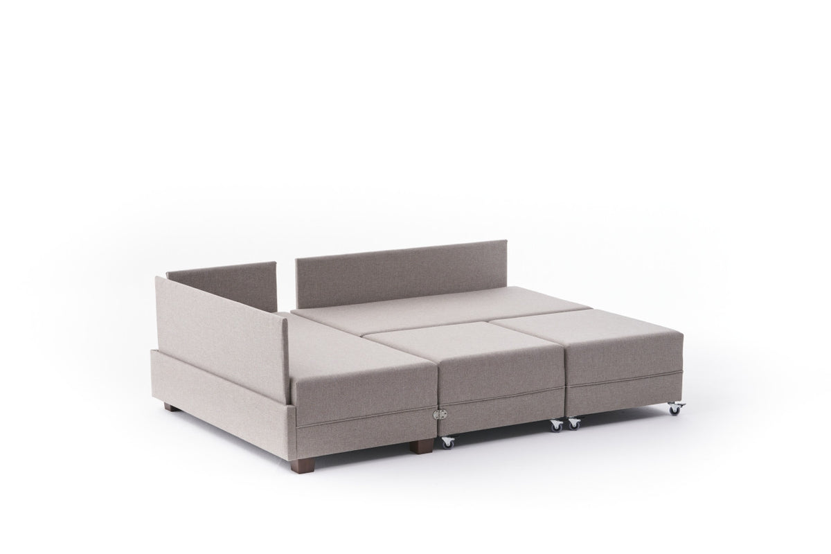 Fly Left Bettsofa - Sahne in Sahne präsentiert im Onlineshop von KAQTU Design AG. Bettsofa links ist von Atelier Del Sofa