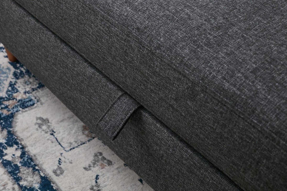 Eva Bettsofa - Anthrazit in Anthrazit präsentiert im Onlineshop von KAQTU Design AG. Bettsofa ist von Atelier Del Sofa