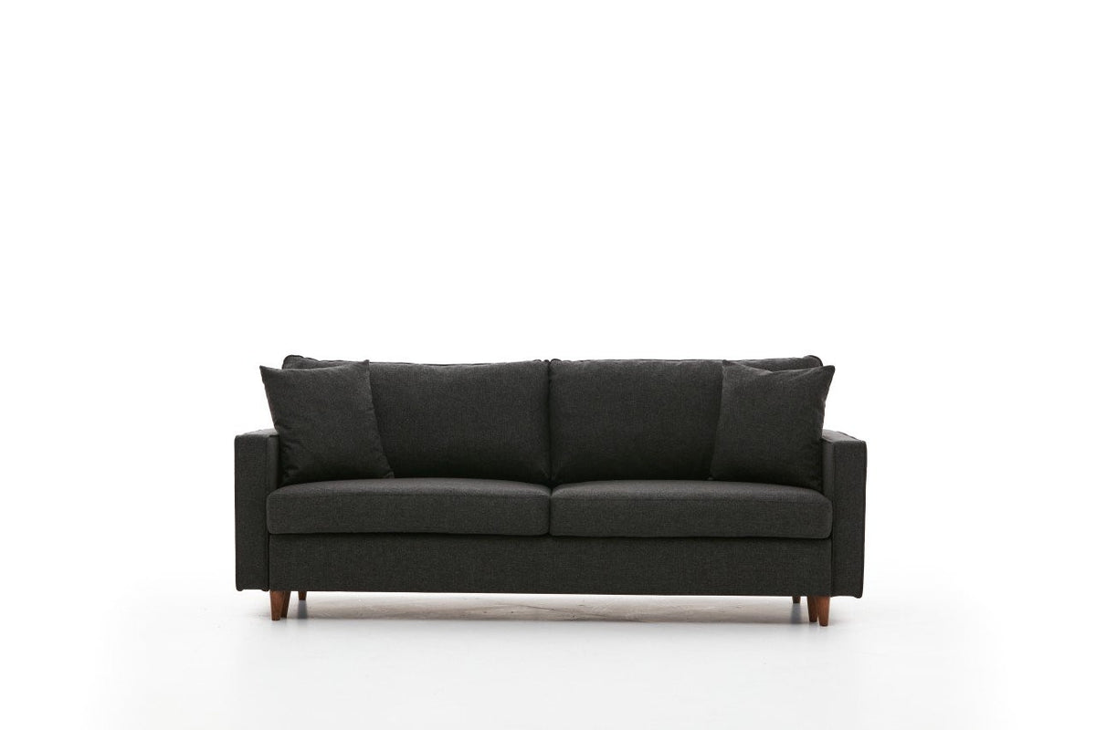 Eva Bettsofa - Anthrazit in Anthrazit präsentiert im Onlineshop von KAQTU Design AG. Bettsofa ist von Atelier Del Sofa