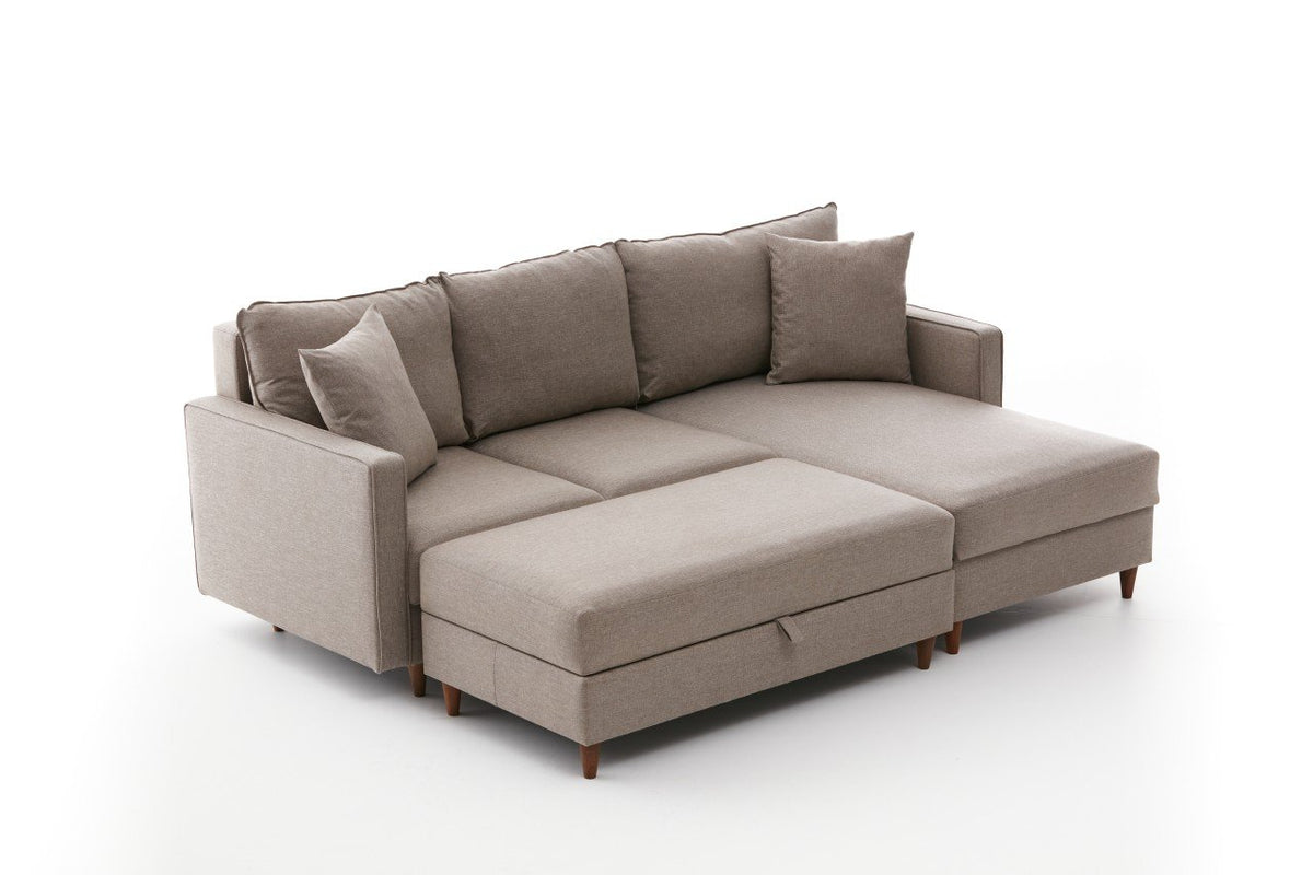 Eva Right Ecksofa - Sahne in Sahne präsentiert im Onlineshop von KAQTU Design AG. L-Sofa rechts ist von Atelier Del Sofa