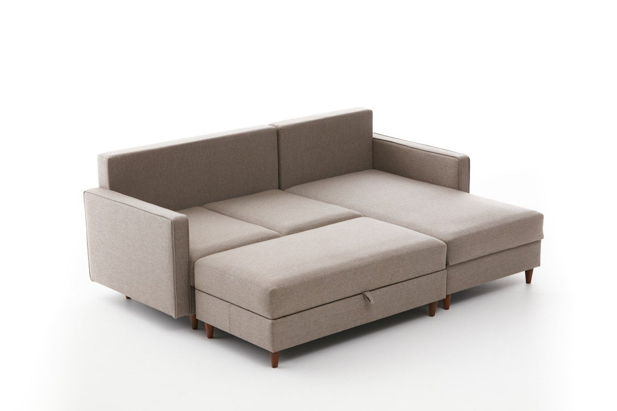 Eva Right Ecksofa - Sahne in Sahne präsentiert im Onlineshop von KAQTU Design AG. L-Sofa rechts ist von Atelier Del Sofa