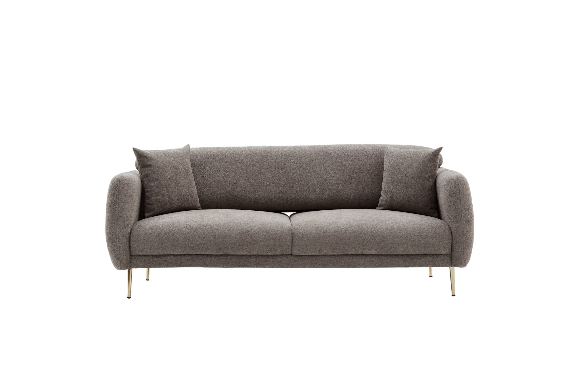 Simena - Grey in Grau Gold präsentiert im Onlineshop von KAQTU Design AG. Bettsofa ist von Atelier Del Sofa