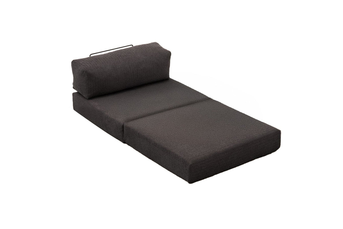 Comfort 1-Sitzer Sofa von Atelier Del Sofa, Sessel in Anthrazit mit Bezug aus 100% Chenille und gepolsterter Sitz- und Rückenfläche.