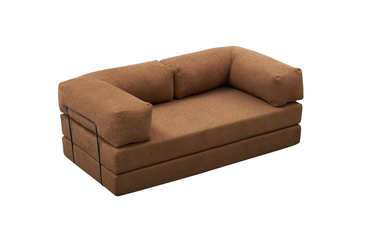 Genießen Sie das elegante 3-Sitzer-Sofa Comfort - Braun von Atelier Del Sofa. Luxuriöser Chenille-Stoff, optimaler Komfort und nachhaltiges Design für Ihr Zuhause.