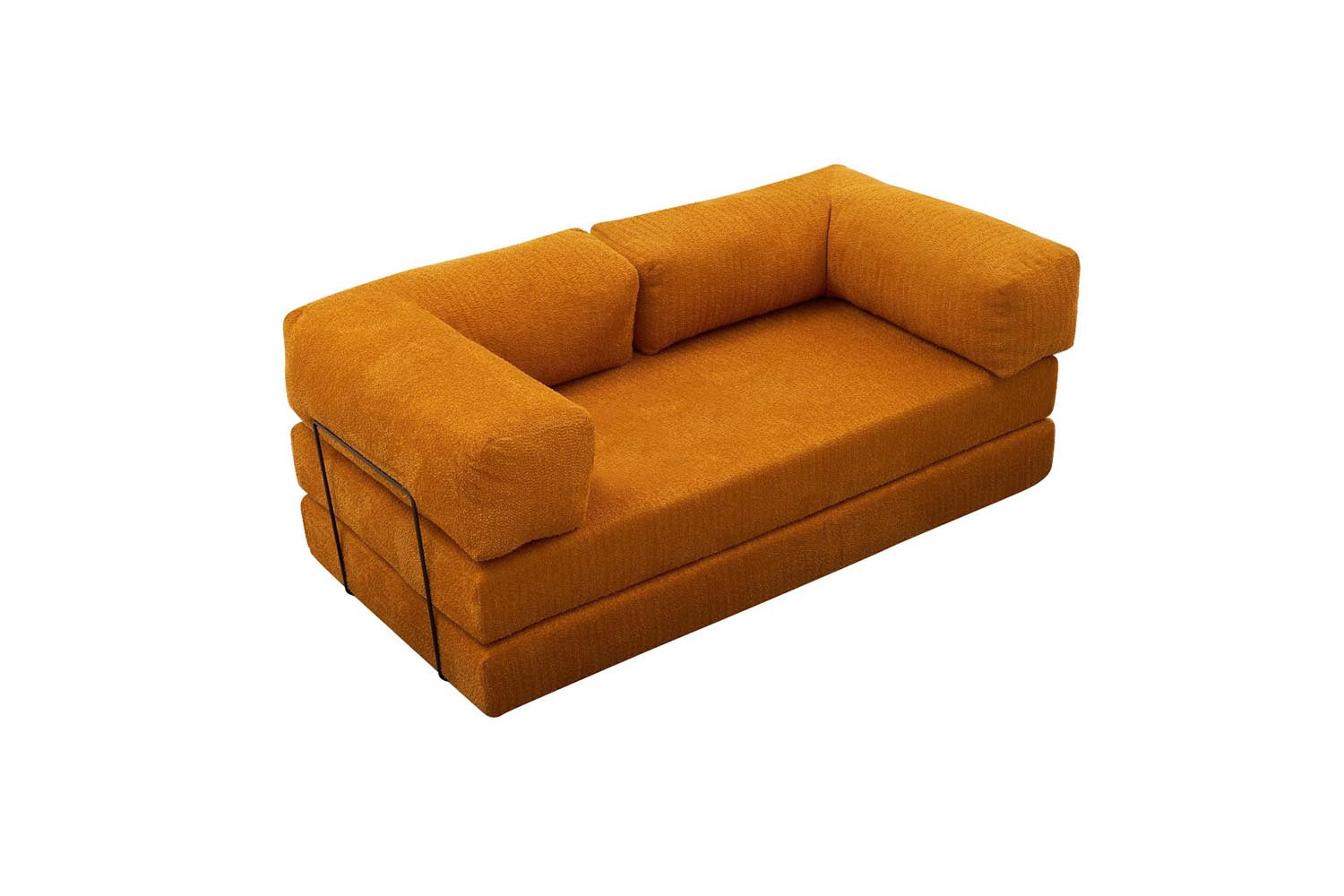 Comfort - Orange in Orange präsentiert im Onlineshop von KAQTU Design AG. 3er Sofa ist von Atelier Del Sofa