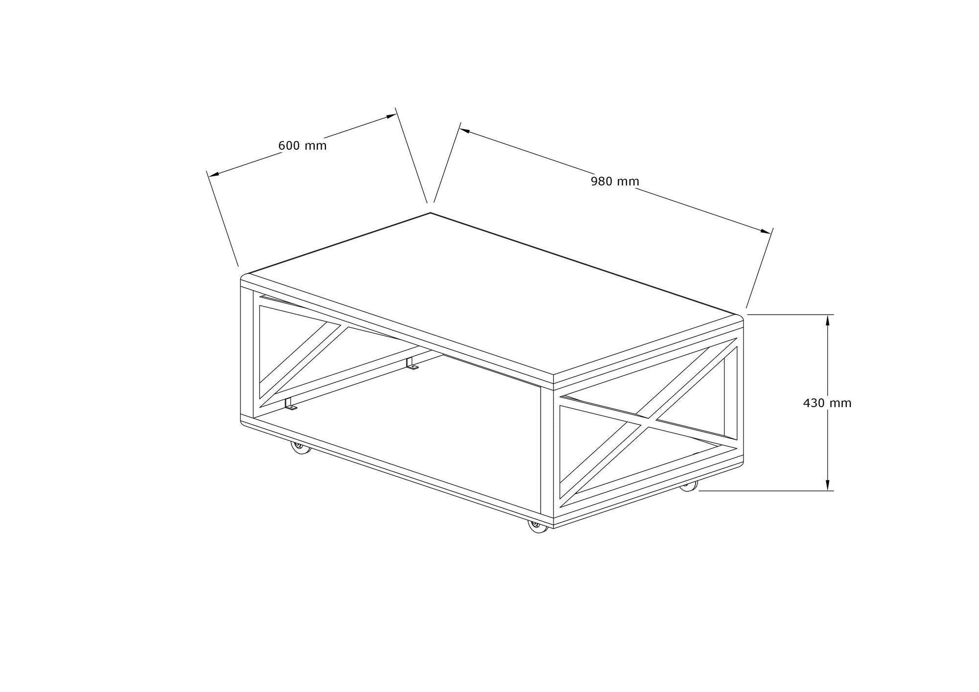 Gestalten Sie Ihr Zuhause mit dem Yuso Sofatisch in Walnuss von Hanah Home – ein eleganter, vielseitiger Couchtisch mit praktischem Stauraum und Mobilität.