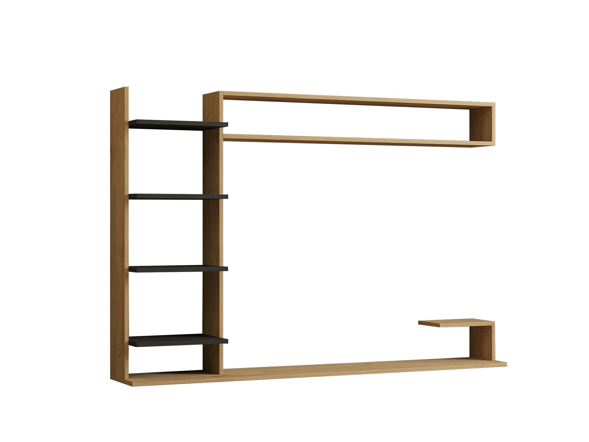 Verleihen Sie Ihrem Wohnraum mit dem eleganten TV-Möbel Saphir in Anthrazit von Hanah Home einen modernen Akzent – stilvoll, langlebig und platzsparend.