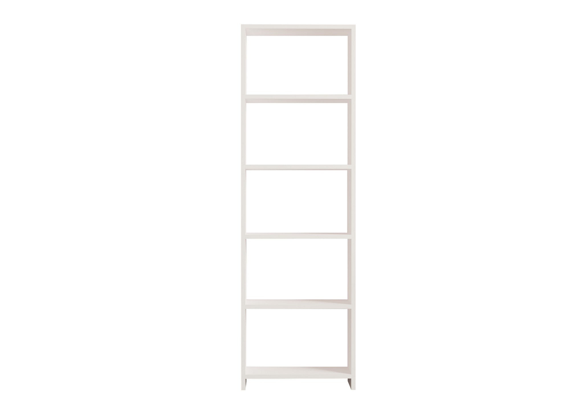 Gestalten Sie Ihr Zuhause mit dem eleganten weißen Bücherregal von Hanah Home. Ideal für Bücher und Deko, bietet es viel Stauraum und skandinavischen Stil.