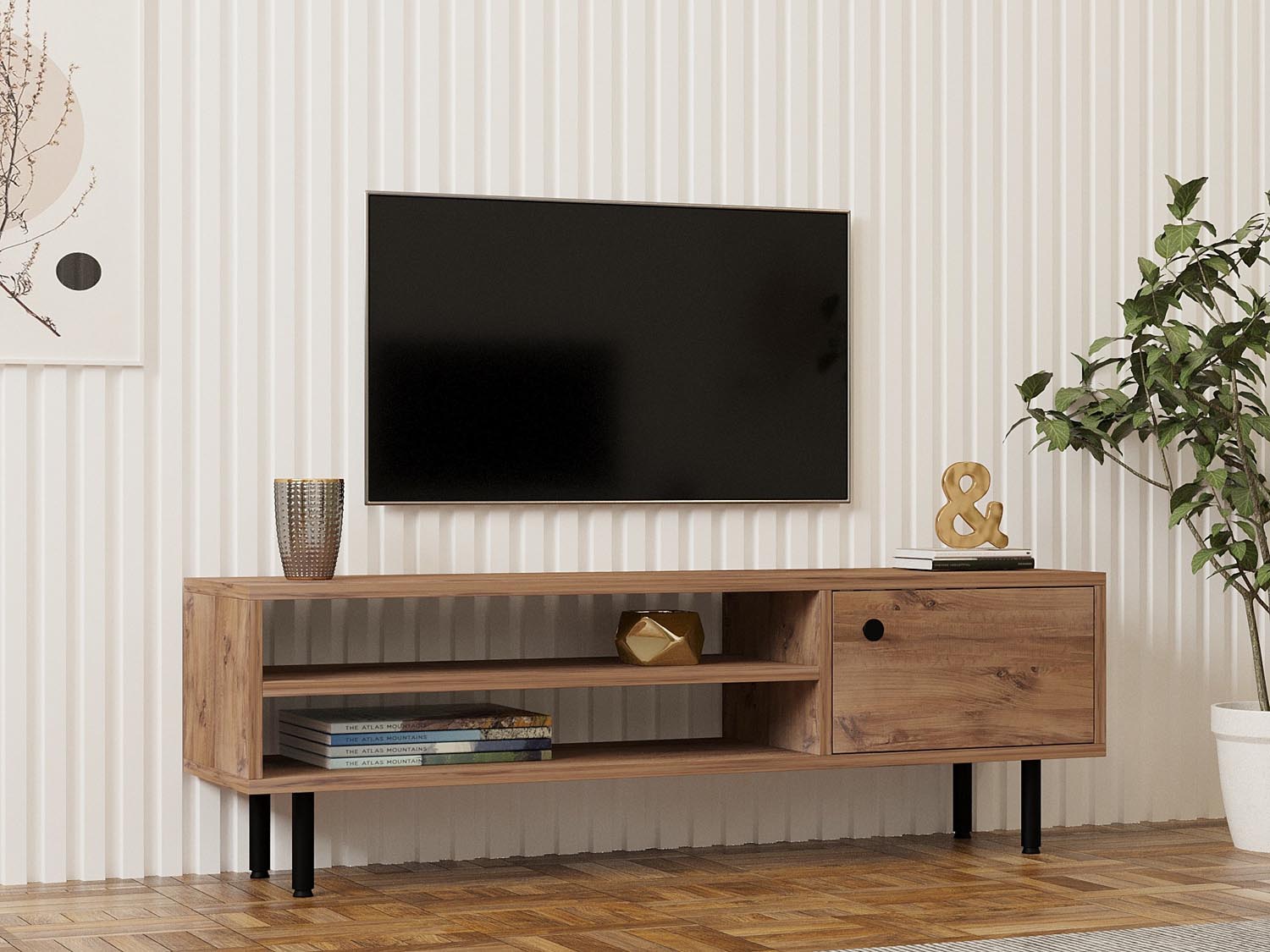 Entdecken Sie das stilvolle Avila Sideboard aus atlantischer Kiefer von Hanah Home. Ideal für Ordnung und Eleganz in Ihrem Wohnzimmer!