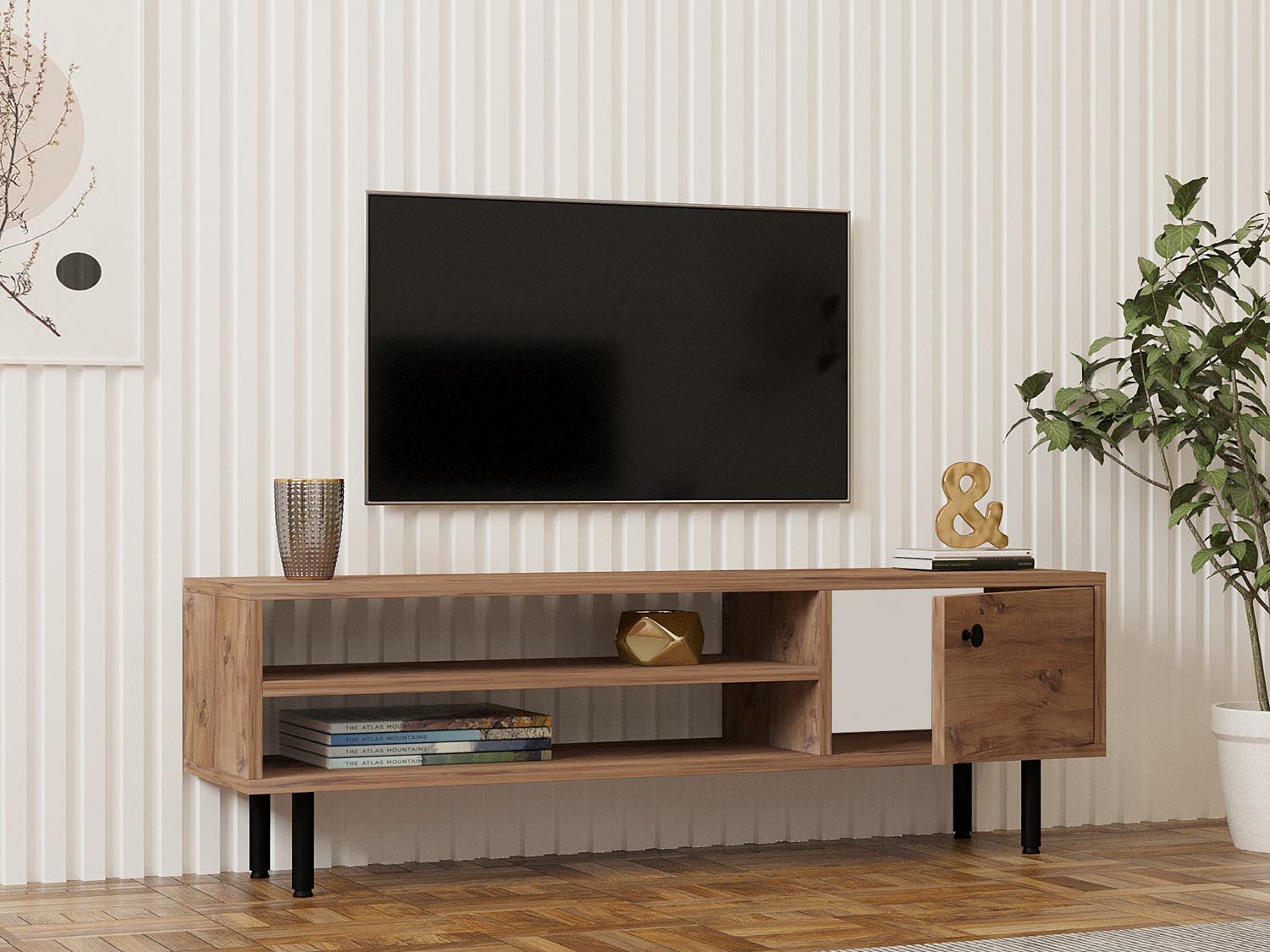 Entdecken Sie das Avila Sideboard aus atlantischer Kiefer von Hanah Home – ideal für stilvolle Akzente und praktischen Stauraum in Ihrem Wohnzimmer!