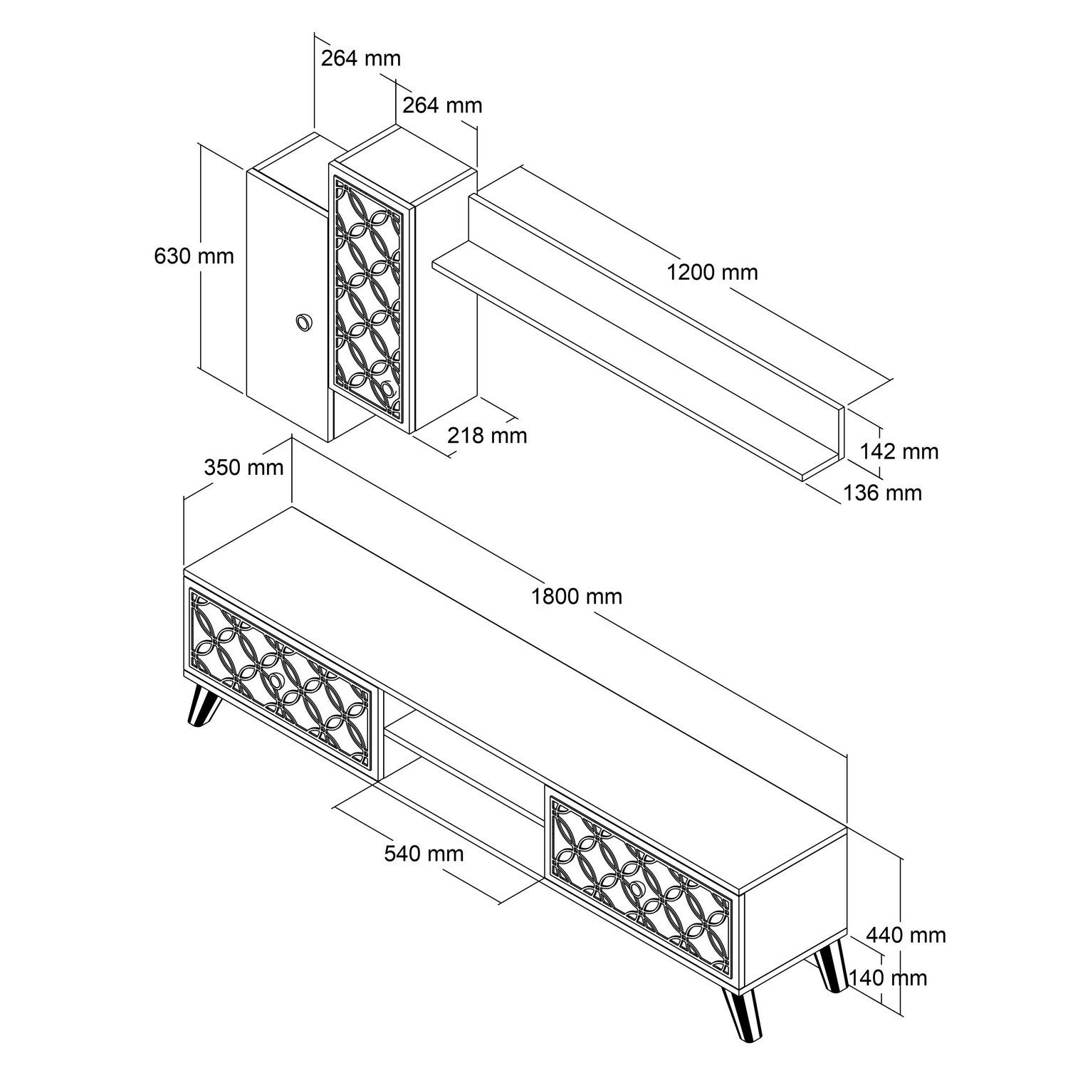Verleihen Sie Ihrem Wohnzimmer mit dem Class S TV-Möbel in Walnuss und Chalcedon einen Hauch von Eleganz. Hochwertige Materialien und modernes Design.