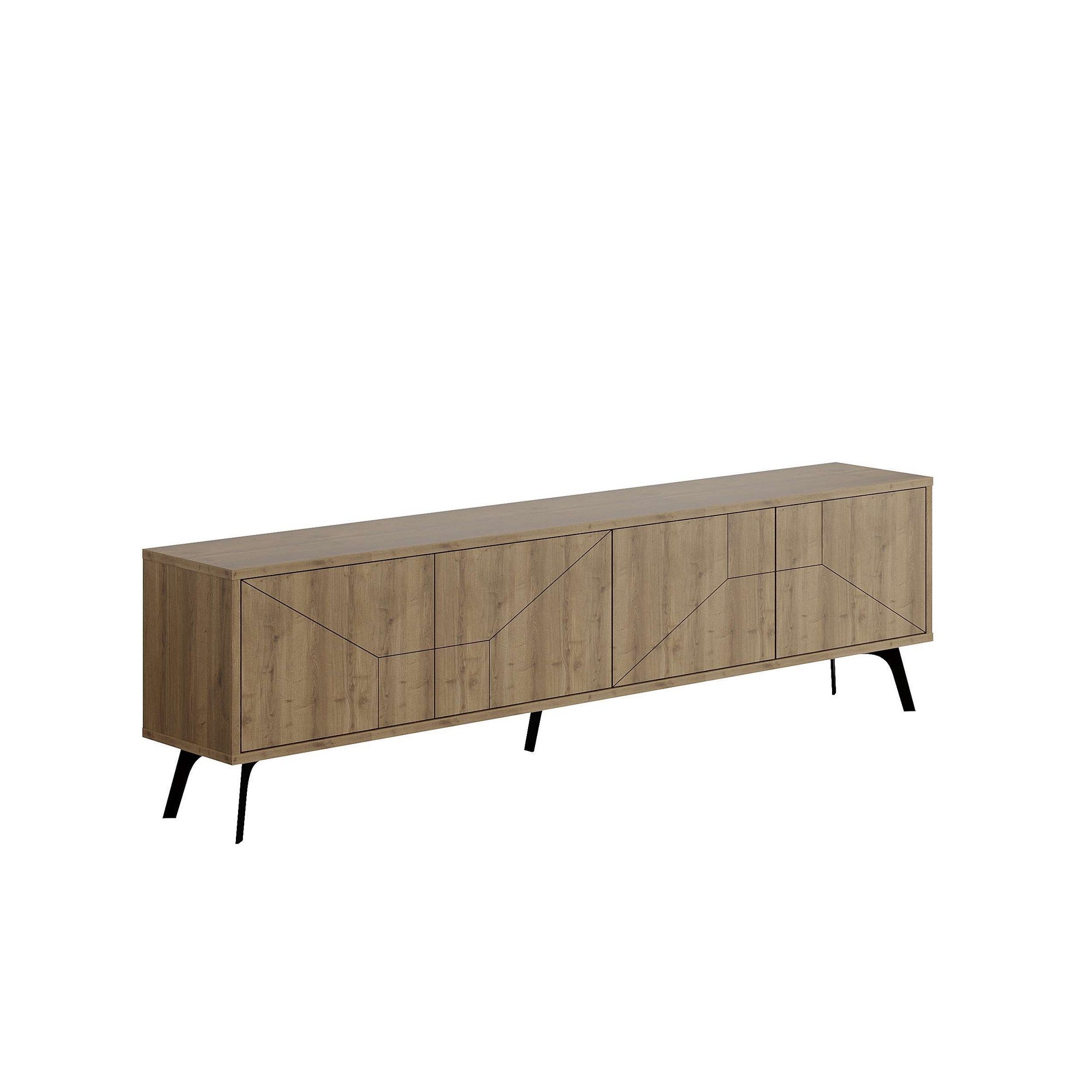 Entdecken Sie das Dune Sideboard - Hitit von Hanah Home: Elegantes Design, praktische Regale und stilvolle Hitit-Farbe für Ihr Wohnzimmer.