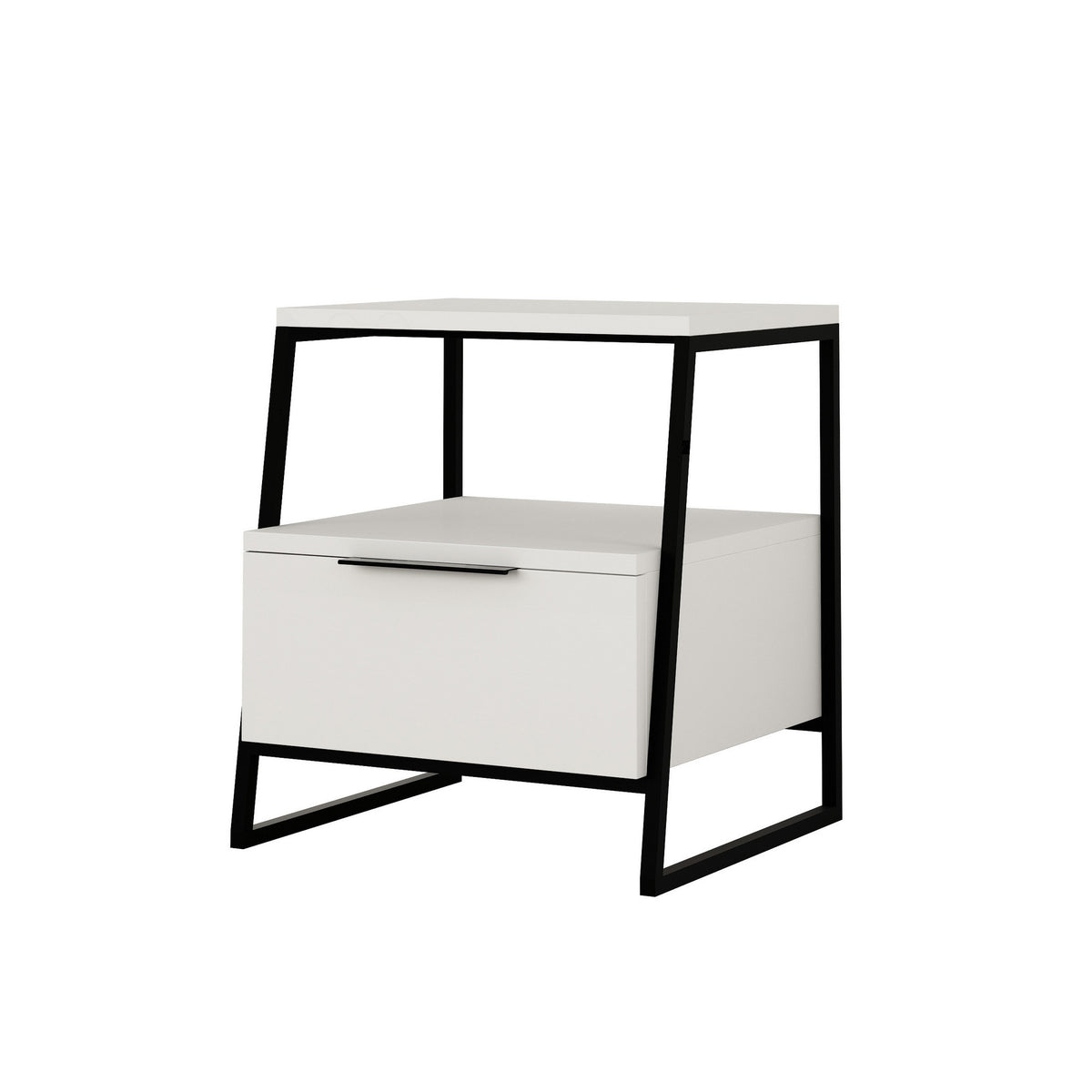 Pal Nachttisch - Weiss in Weiss präsentiert im Onlineshop von KAQTU Design AG. Nachttisch ist von Hanah Home