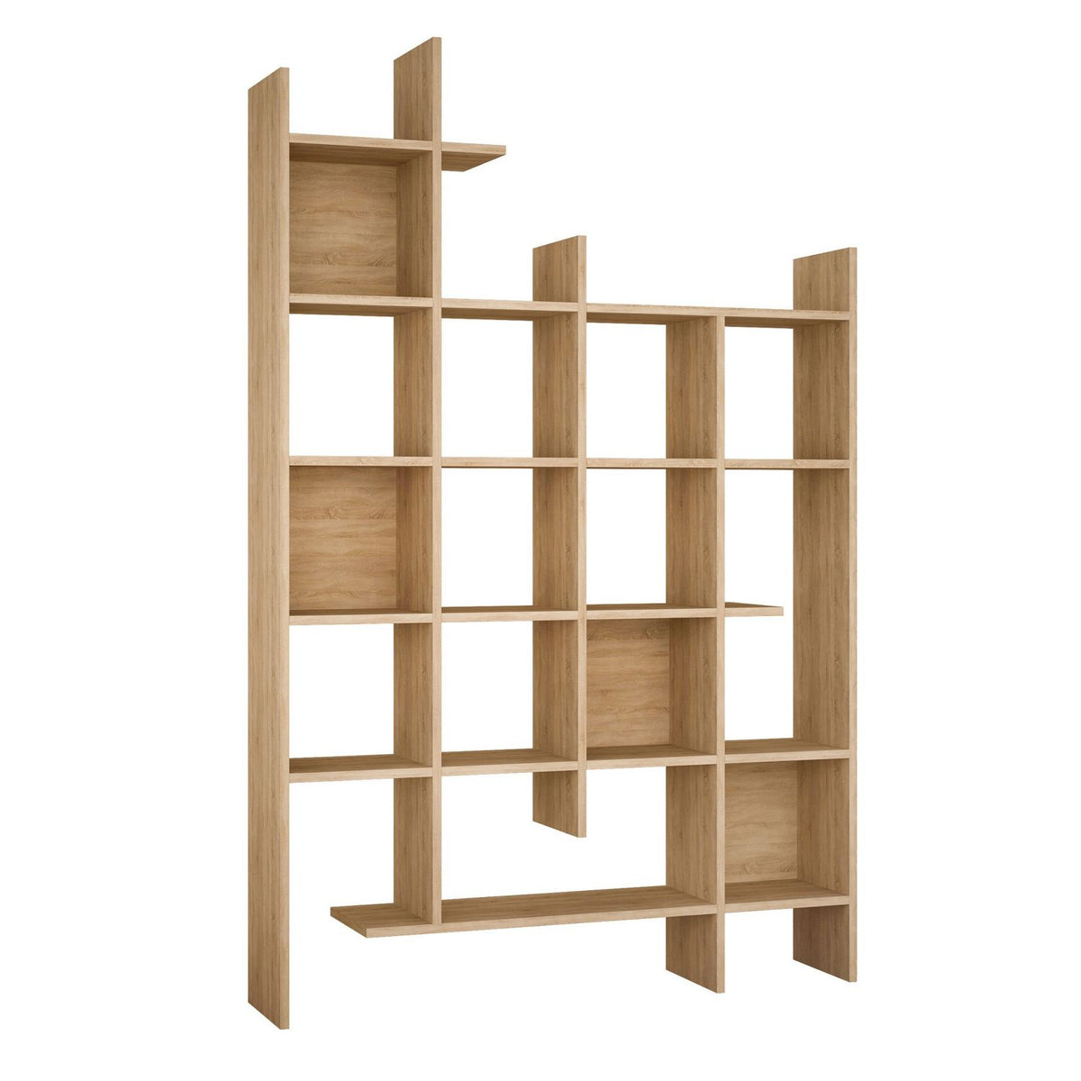 Manco Bücherregal - Eiche in Eiche präsentiert im Onlineshop von KAQTU Design AG. Bücherregal ist von Hanah Home