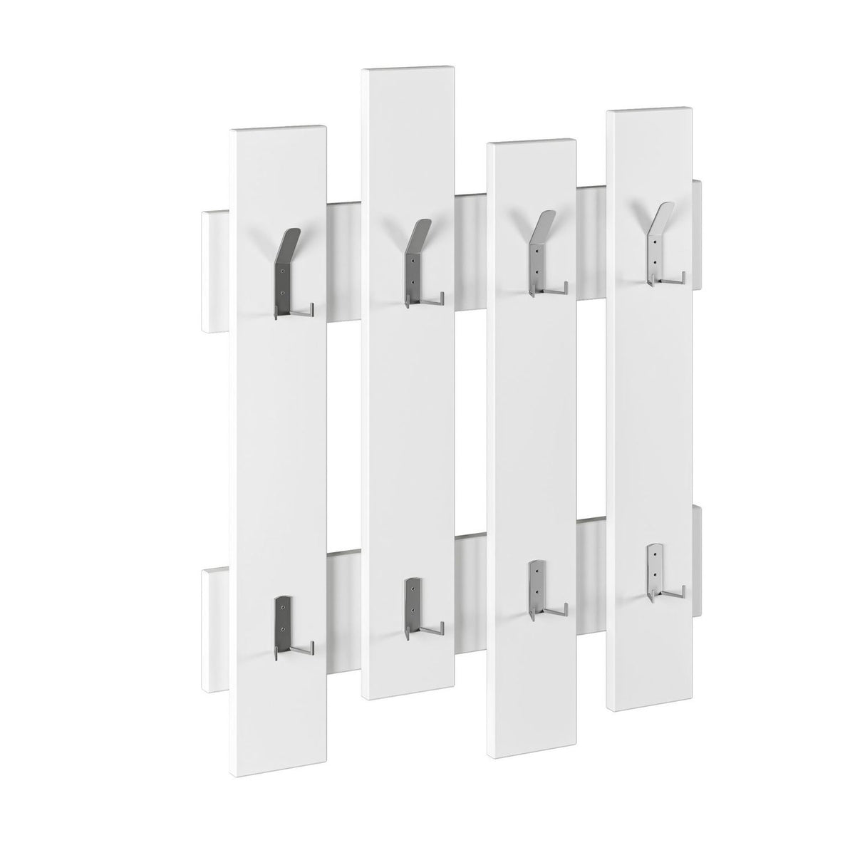 Wave Kleiderhaken - Weiss in Weiss präsentiert im Onlineshop von KAQTU Design AG. Kleiderhaken ist von Hanah Home