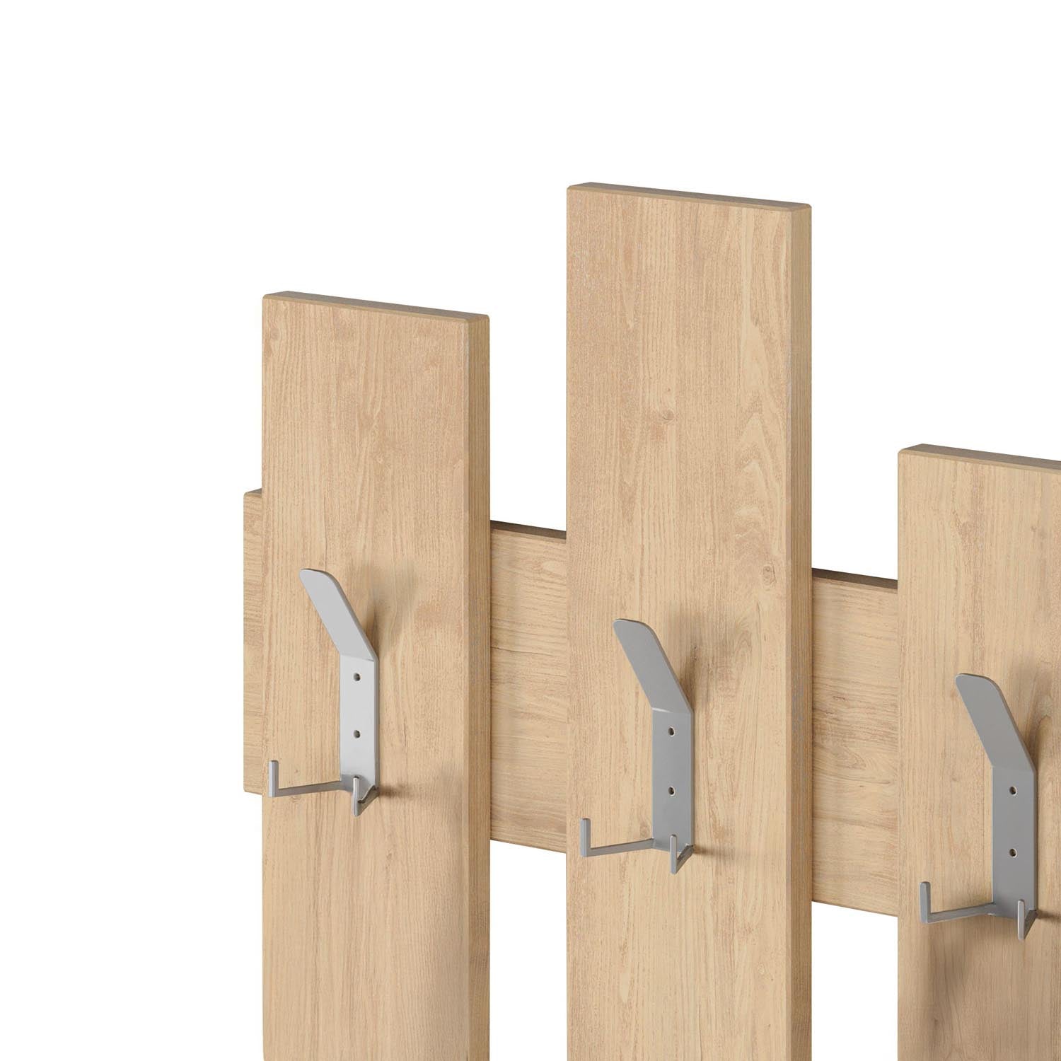 Entdecken Sie den Wave Kleiderhaken aus Eiche von Hanah Home – die stilvolle Lösung für Ordnung und Eleganz in jedem Raum!