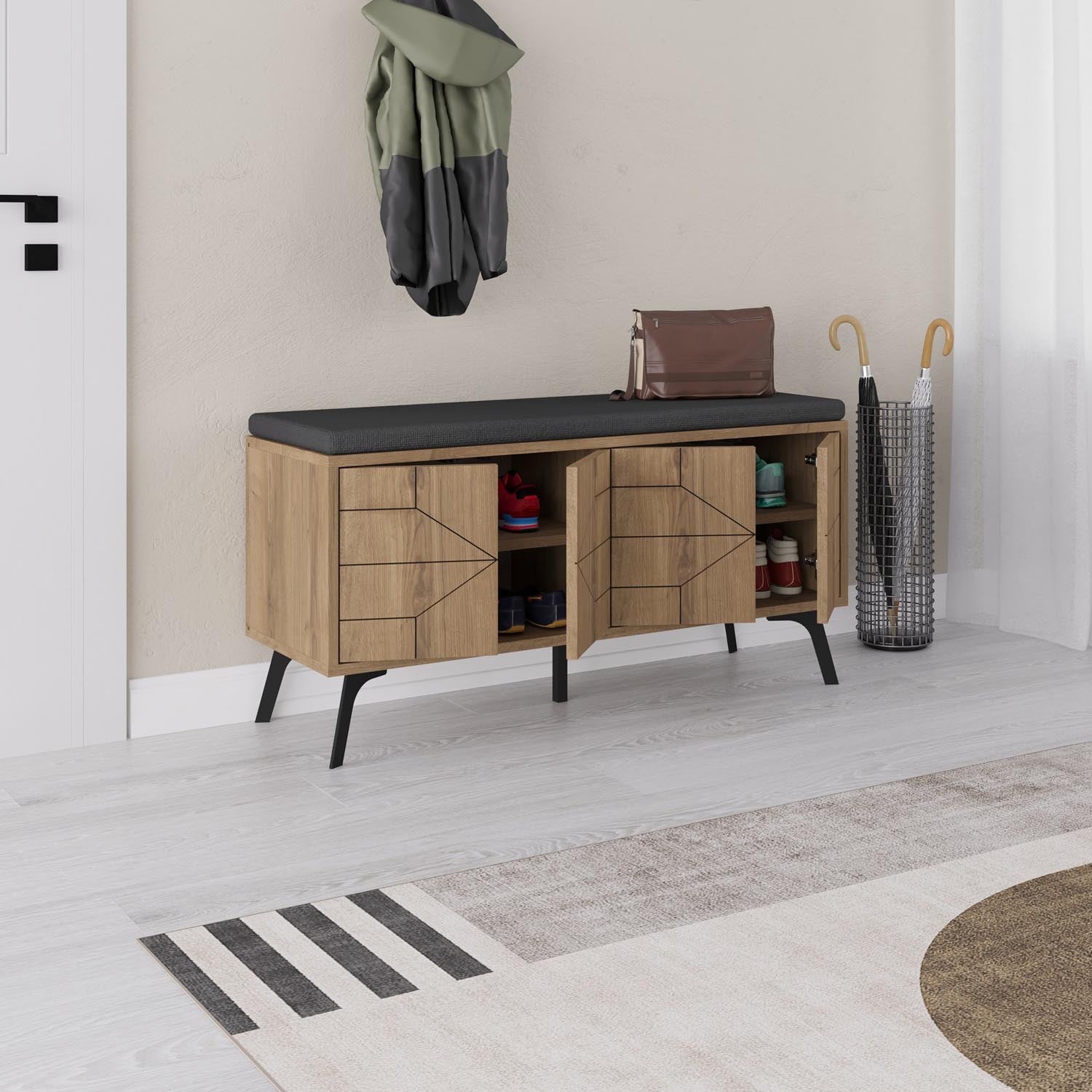 Dune Bench Schuhschrank - Hitit in Hitit präsentiert im Onlineshop von KAQTU Design AG. Schuhbank ist von Hanah Home