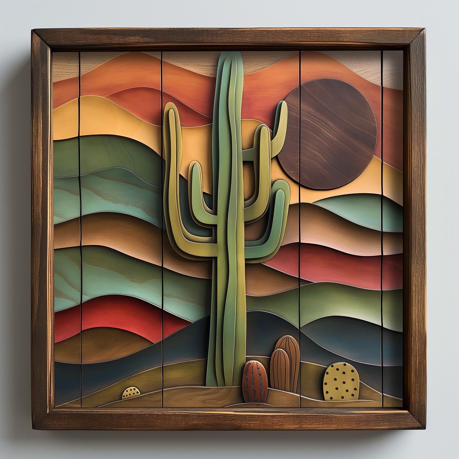 Verleihen Sie Ihrem Zuhause mit dem mehrfarbigen AI082 von Wallity einen Hauch von Eleganz. Dieses stilvolle MDF-Gemälde ist das perfekte Geschenk!