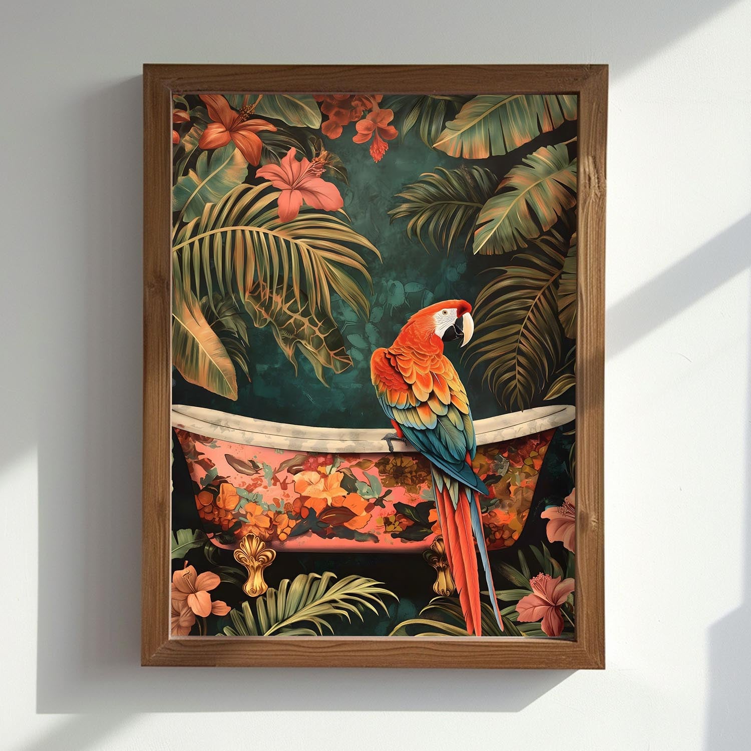 Verleihen Sie Ihrem Wohnraum mit dem AI178 von Wallity einen Hauch von Eleganz. Dieses farbenfrohe, gerahmte MDF-Gemälde ist der perfekte Blickfang!